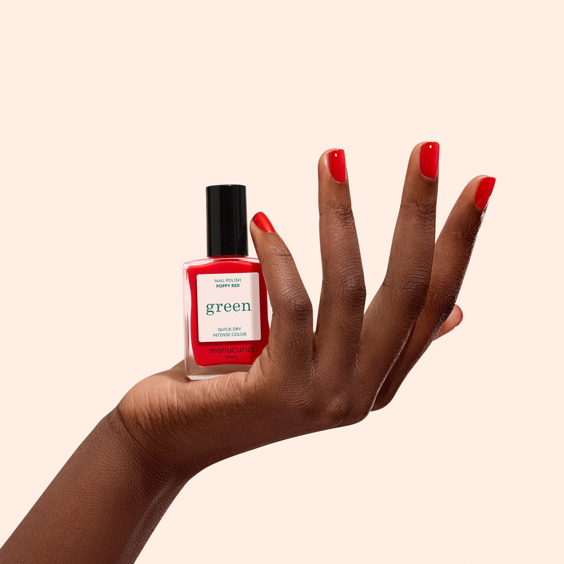 Manucurist Green Natural Nail Polish-Poppy Red