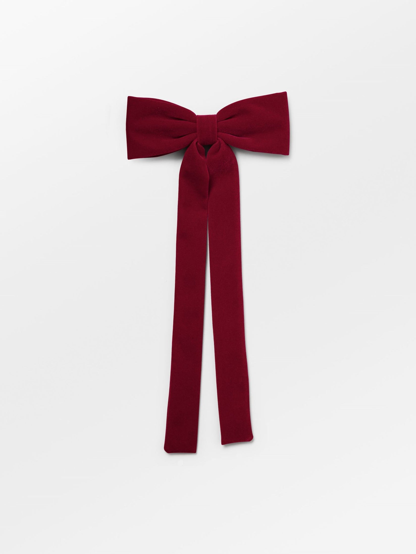 BECK SÖNDERGAARD Velvet Bow Hair Clip - Savvy Red
