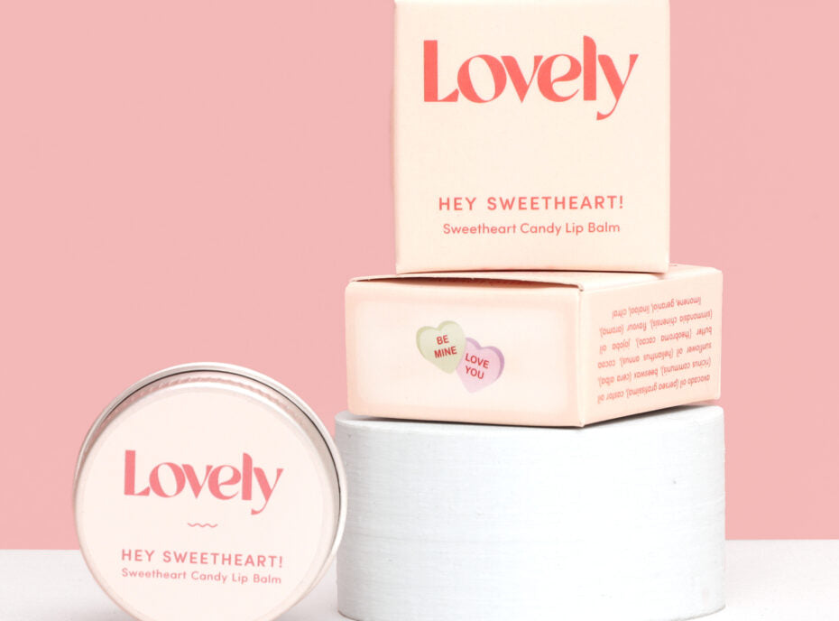 Lovely Skincare Sweetheart Candy Lip Balm