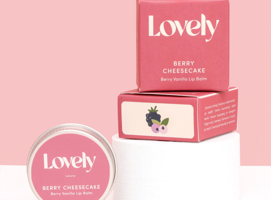 Lovely Skincare Berry Vanilla Lip Balm