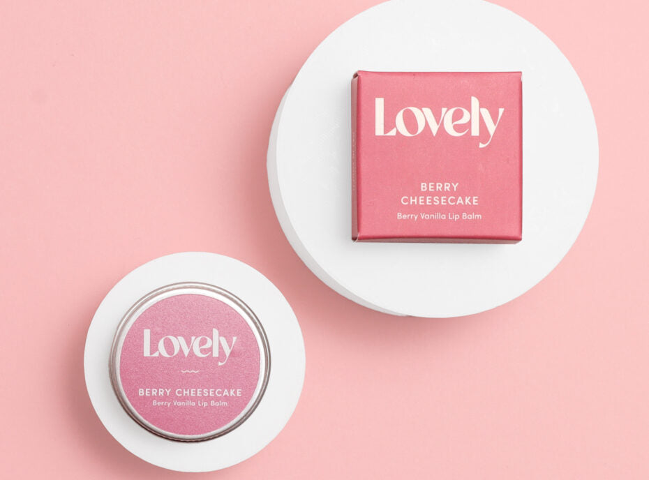 Lovely Skincare Berry Vanilla Lip Balm