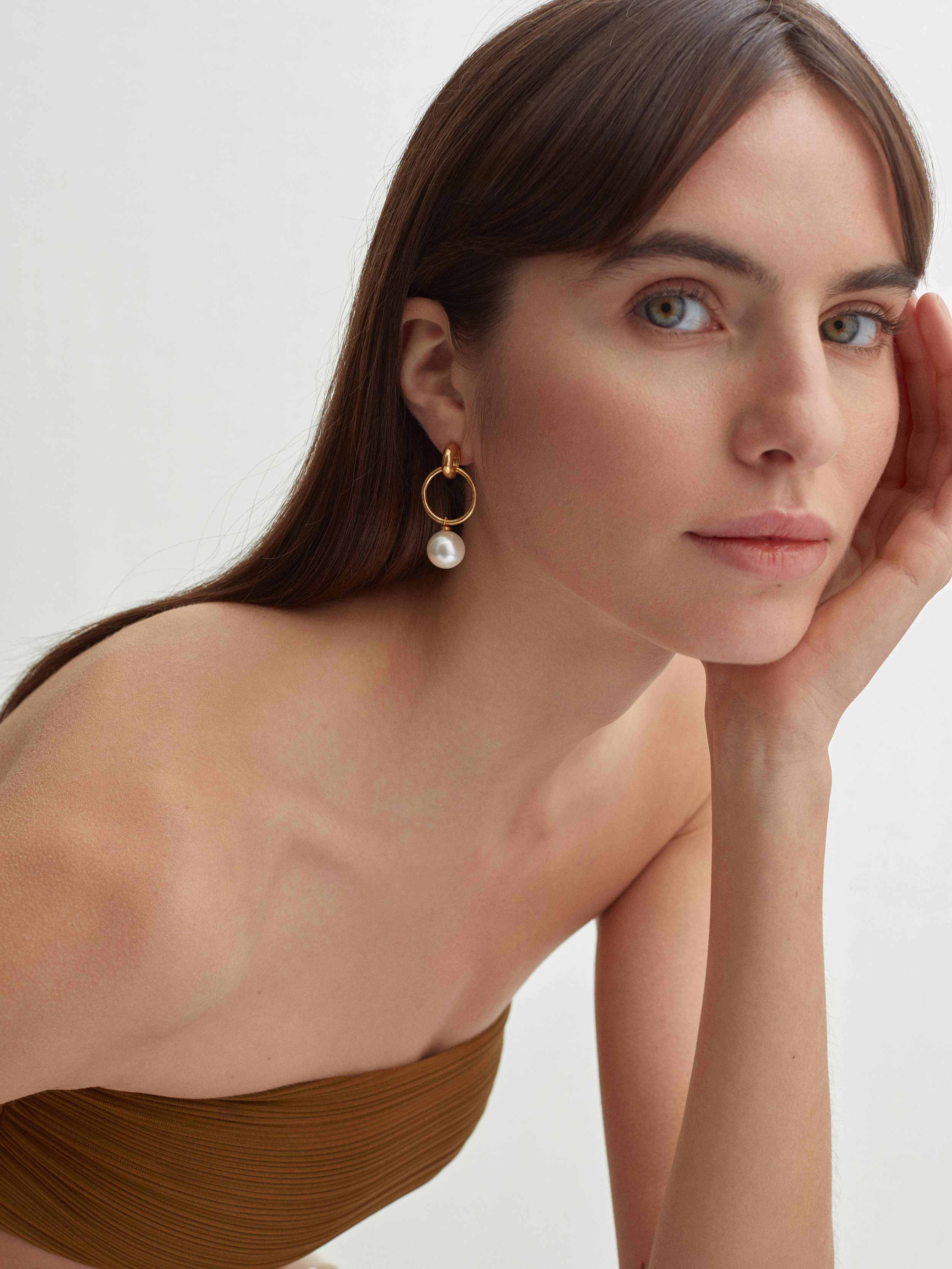 Shyla Layla Earings Pearl