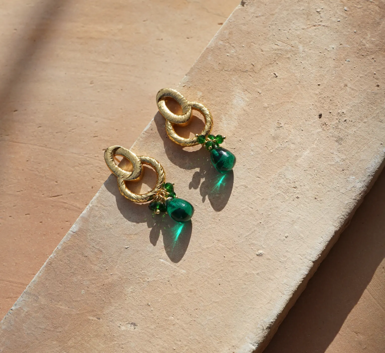 Shyla Sorell Earings Emerald