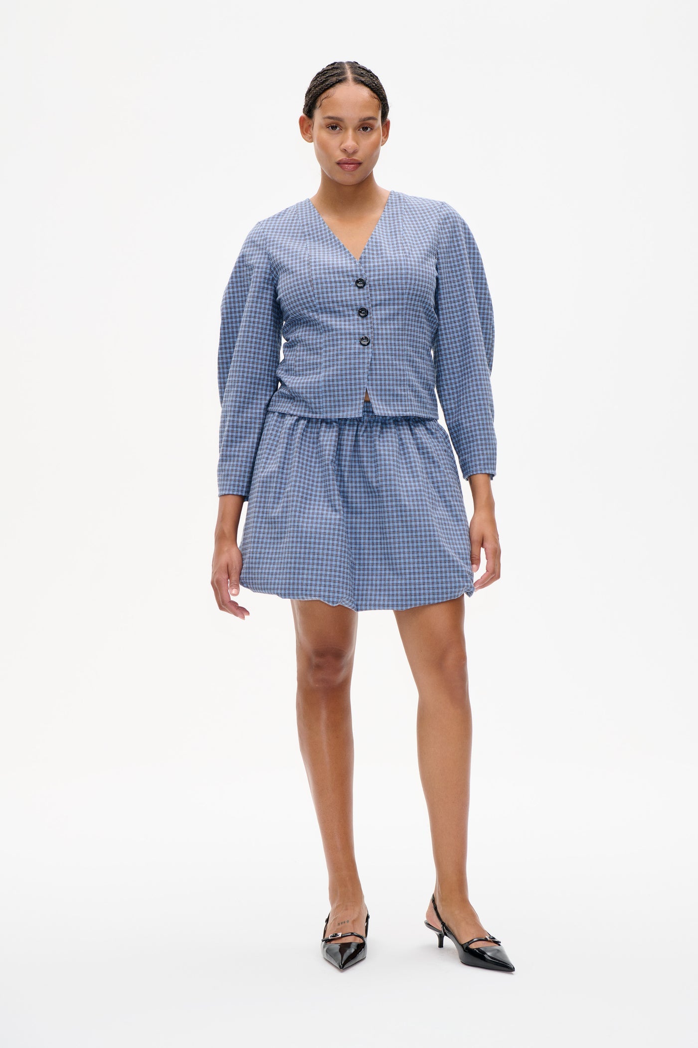 Baum Und Pferdgarten Millea Shirt Blue Flannel Check