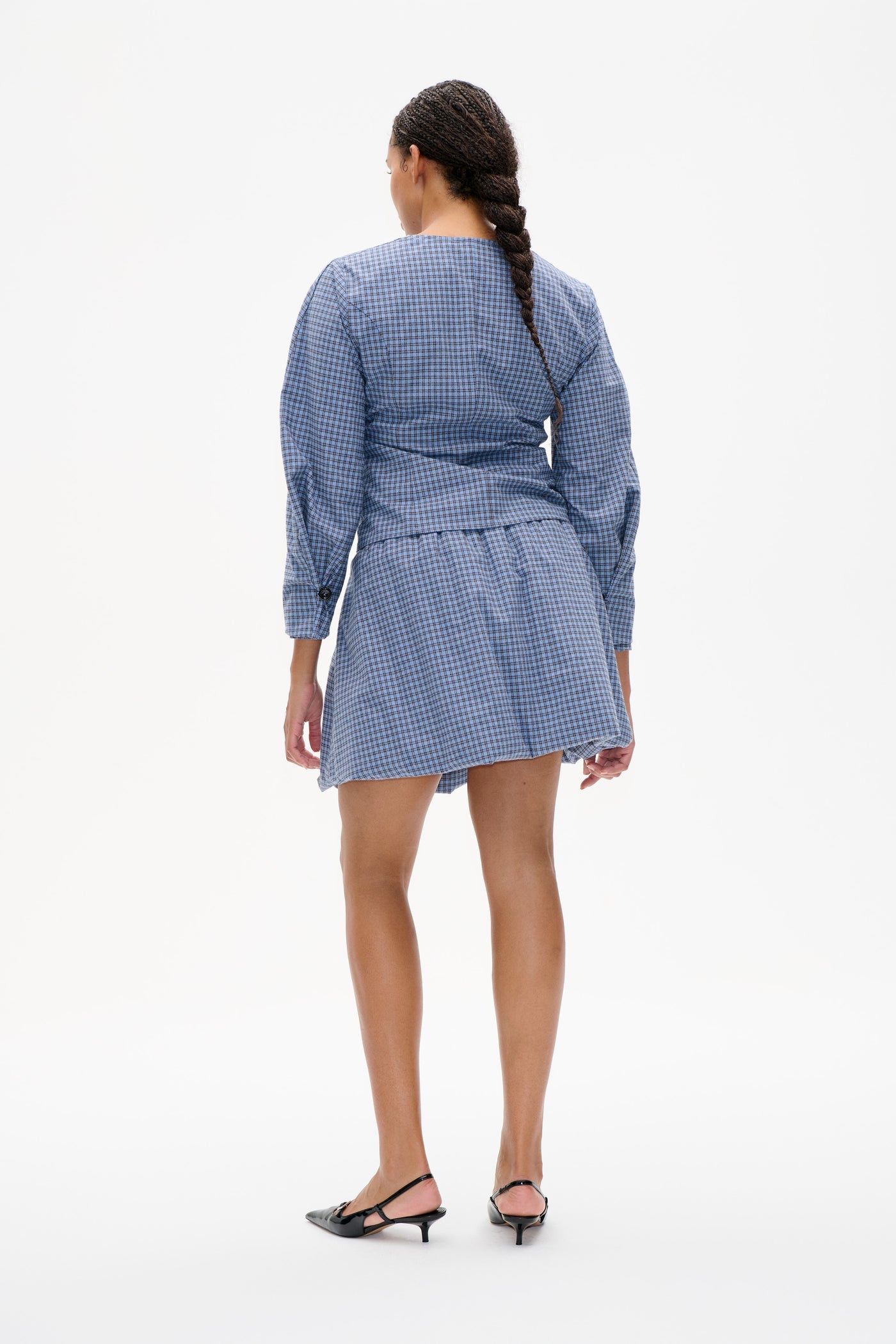 Baum Und Pferdgarten Millea Shirt Blue Flannel Check