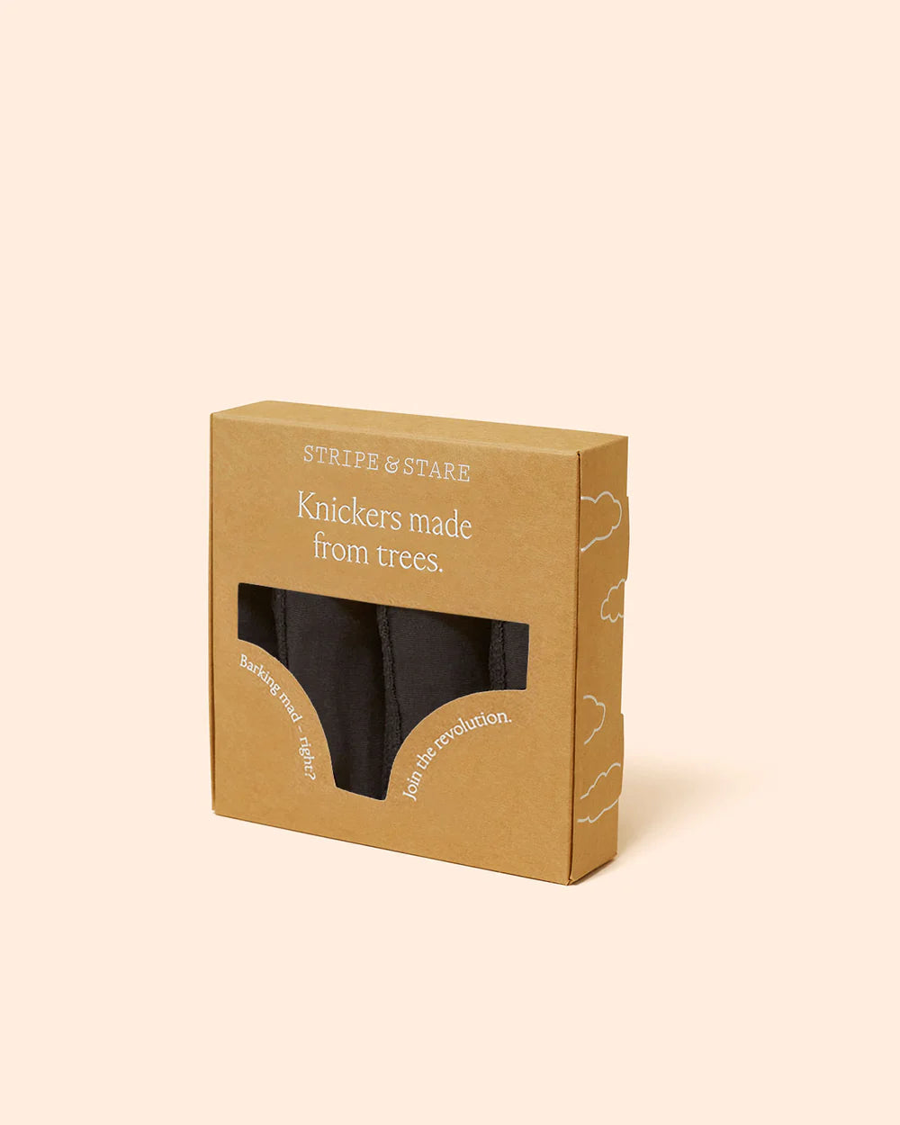 Stripe & Stare Original Knicker Black (4 Pack)