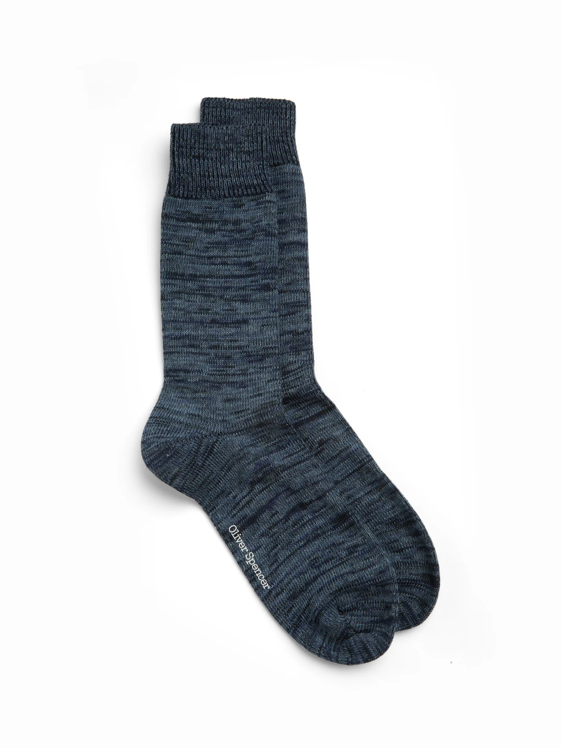 Oliver Spencer Miller Socks Dodd Navy Blue