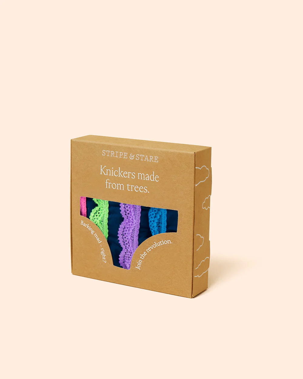 Stripe & Stare Original Knicker Midnight Neon (4 Pack)