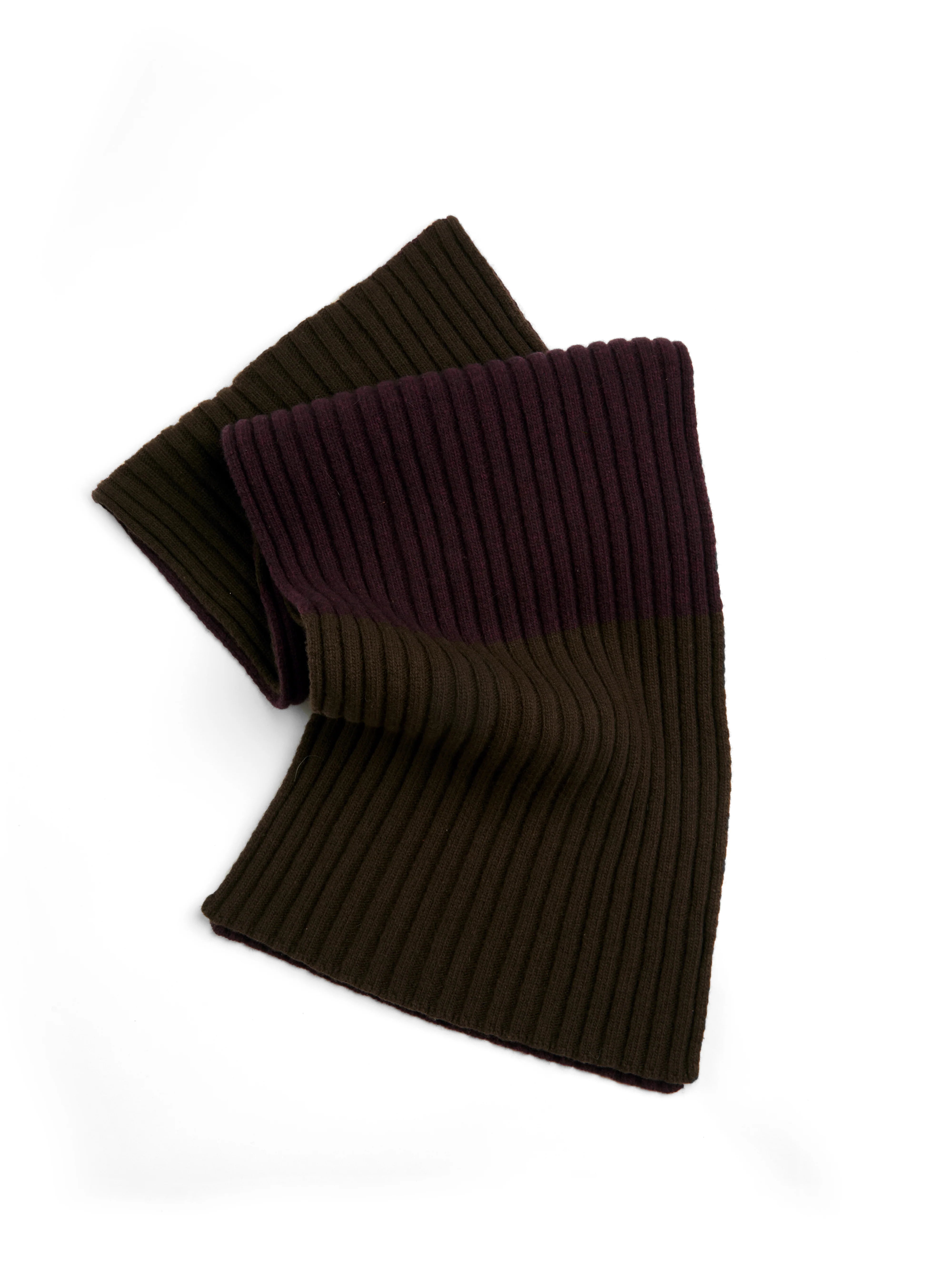 Oliver Spencer Soane Scarf Rib Brown/Purple