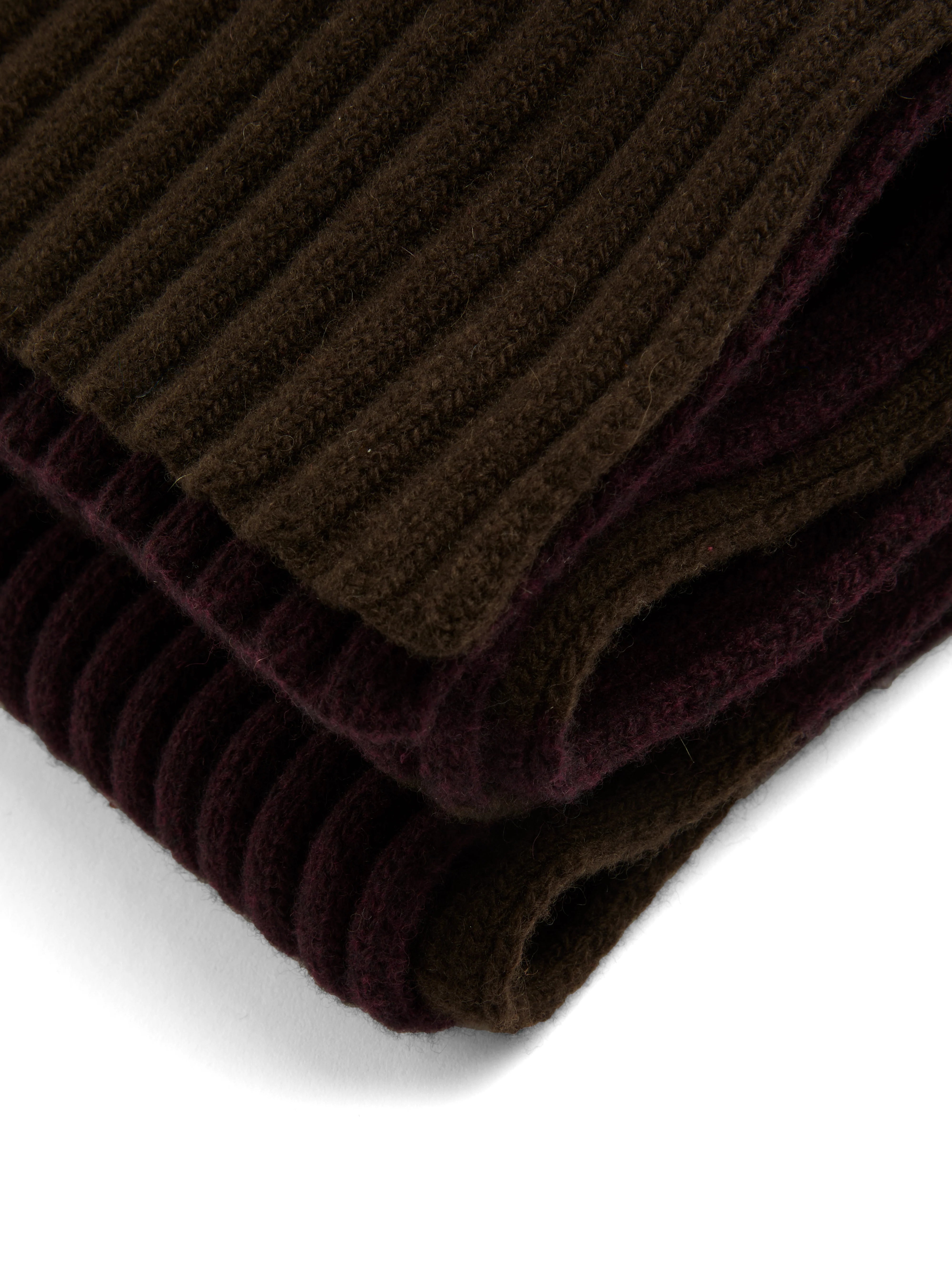 Oliver Spencer Soane Scarf Rib Brown/Purple
