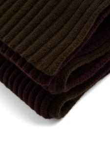 Oliver Spencer Soane Scarf Rib Brown/Purple