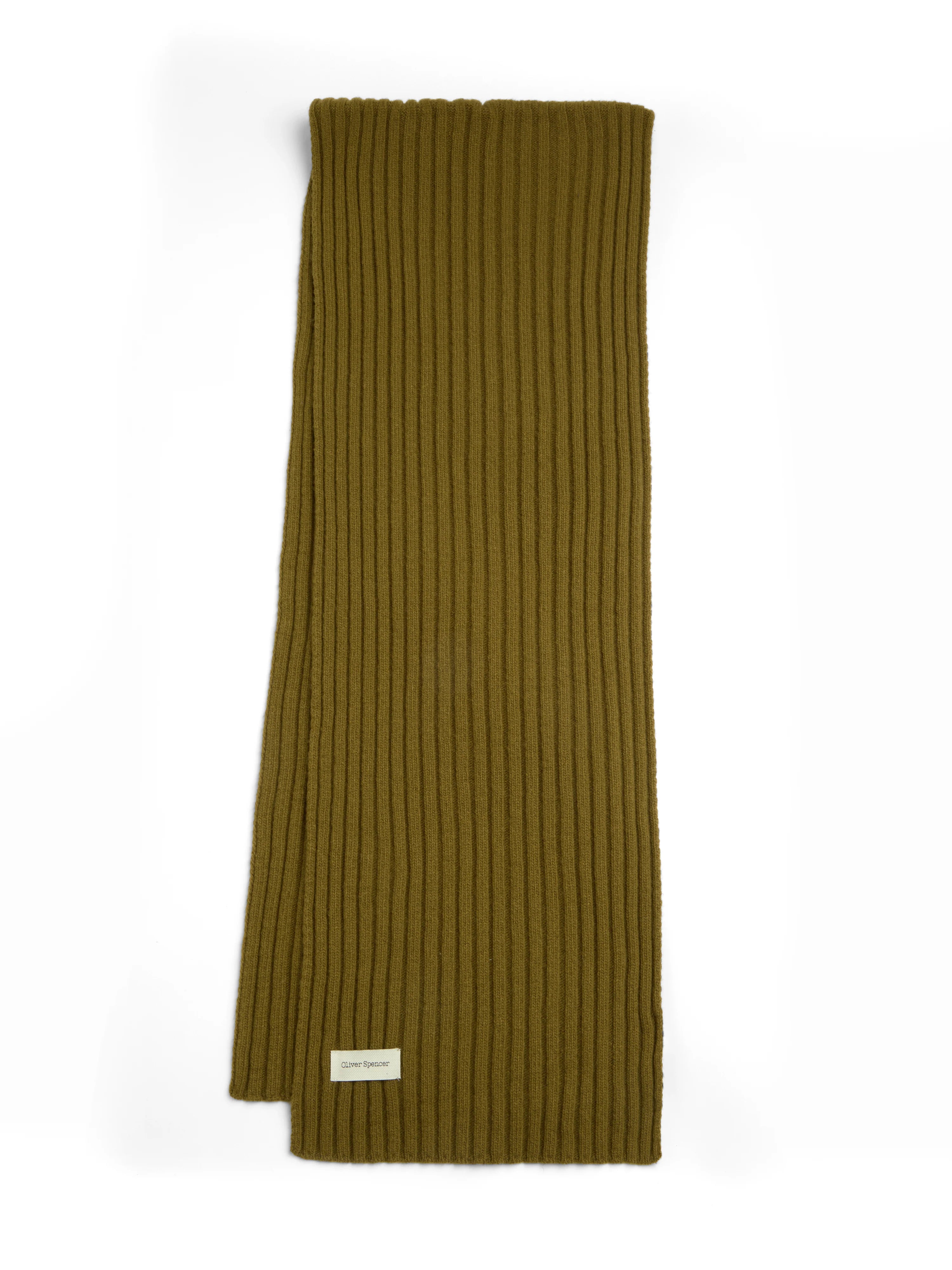 Oliver Spencer Soane Scarf Rib Olive Green