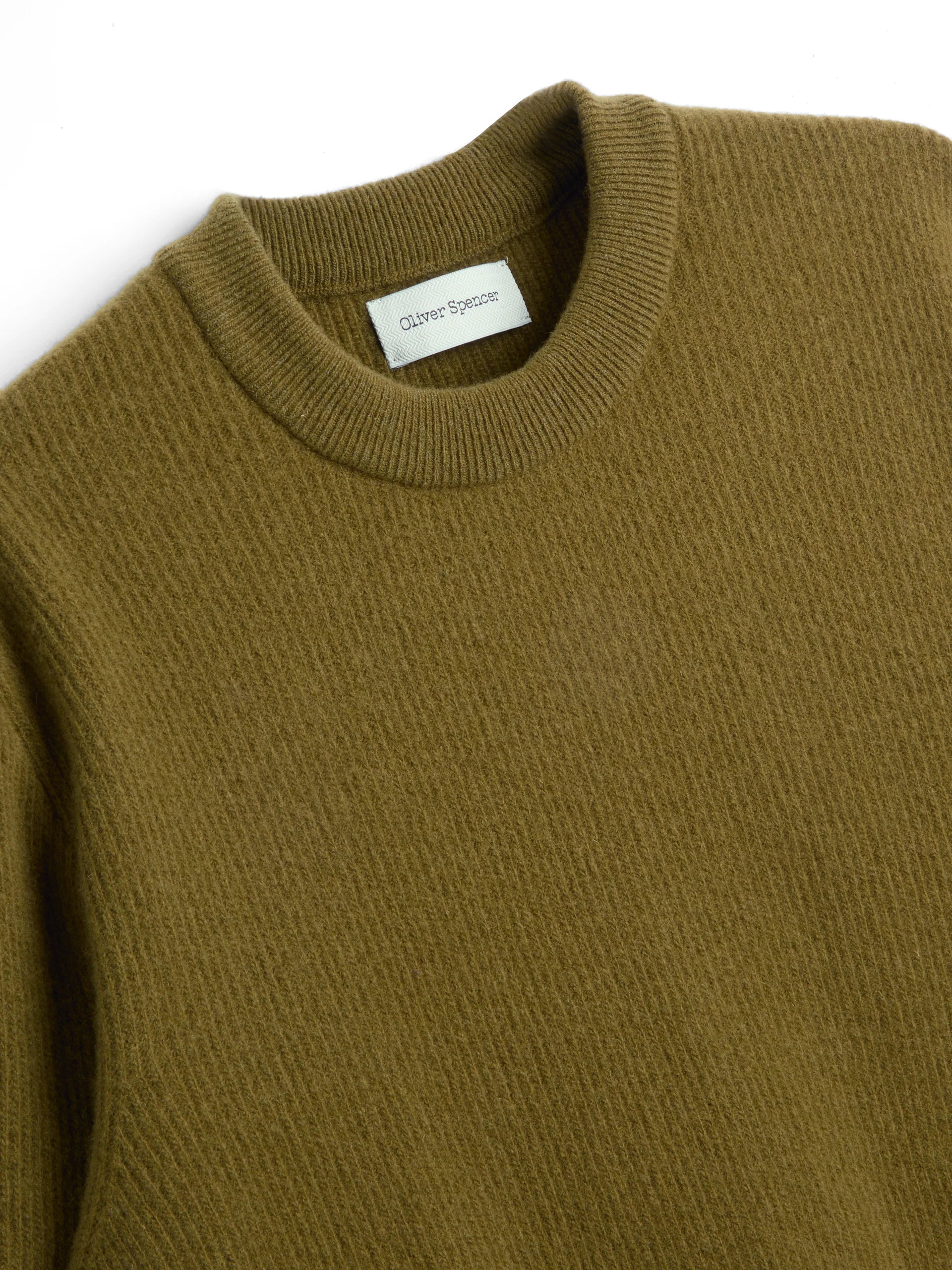 Oliver Spencer Blenheim Jumper Hartwell Olive Green