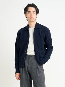 Oliver Spencer Britten Knitted Cardigan Jarvis Navy