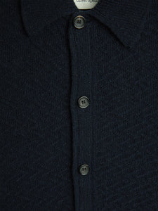 Oliver Spencer Britten Knitted Cardigan Jarvis Navy