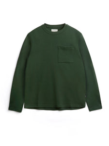 Oliver Spencer Heavy Long Sleeve T Shirt Tavistock Dark Green