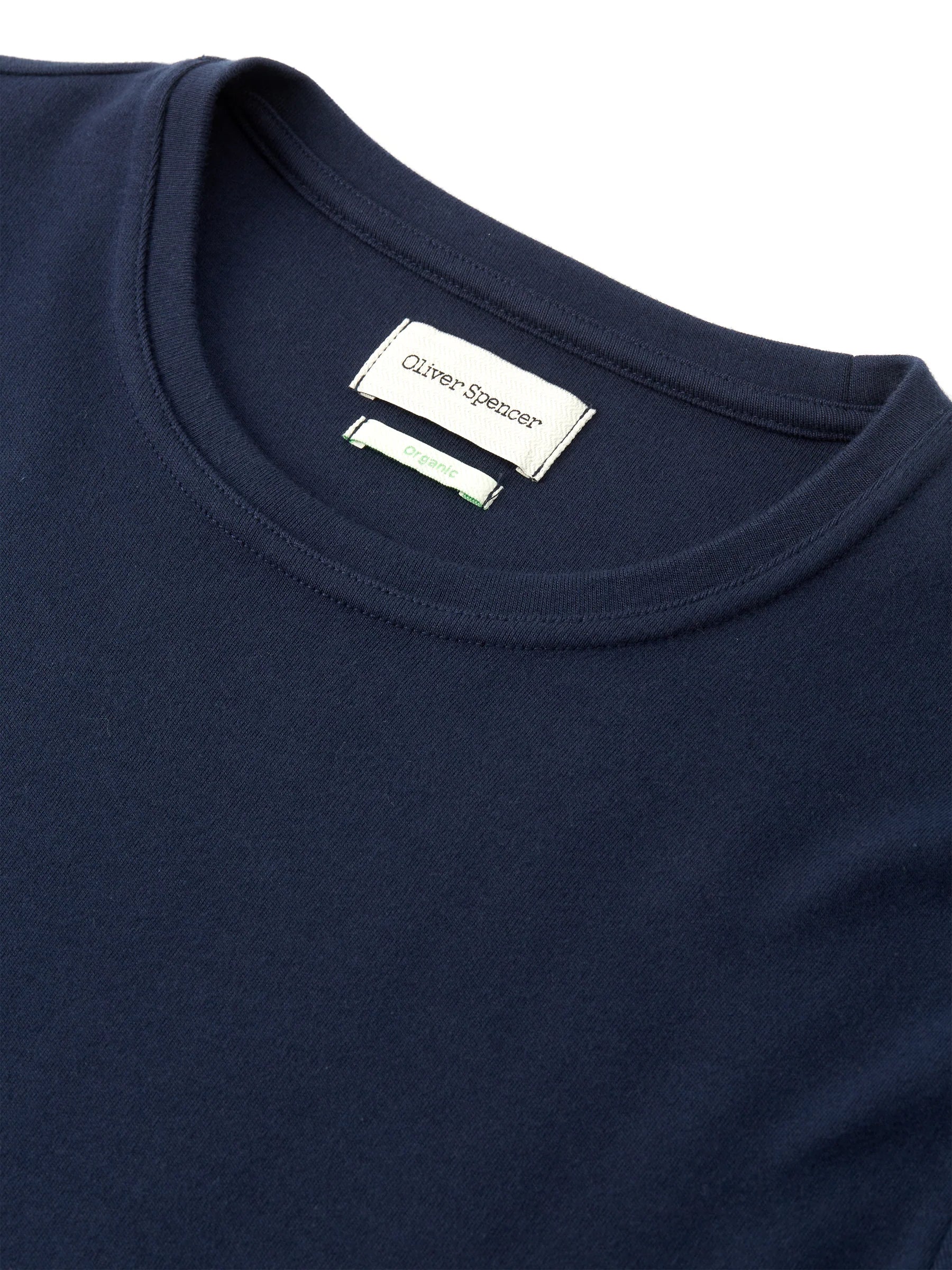 Oliver Spencer Heavy Long Sleeve T-Shirt Tavistock Navy