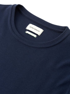 Oliver Spencer Heavy Long Sleeve T-Shirt Tavistock Navy