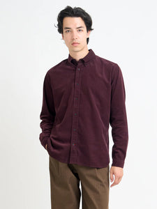 Oliver Spencer Brook Shirt Mersey Cord Plum