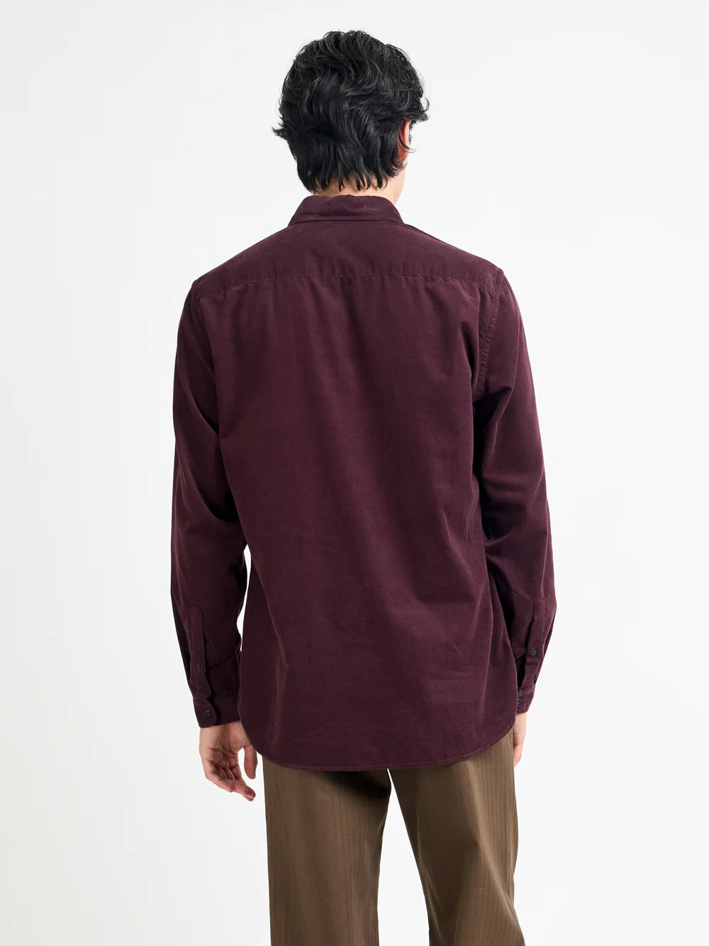 Oliver Spencer Brook Shirt Mersey Cord Plum