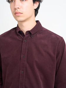 Oliver Spencer Brook Shirt Mersey Cord Plum