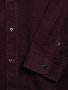 Oliver Spencer Brook Shirt Mersey Cord Plum