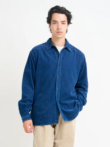 Oliver Spencer Atlanta Long Sleeve Shirt Newson Cord Indigo