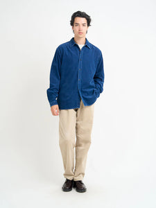 Oliver Spencer Atlanta Long Sleeve Shirt Newson Cord Indigo