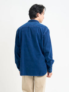 Oliver Spencer Atlanta Long Sleeve Shirt Newson Cord Indigo