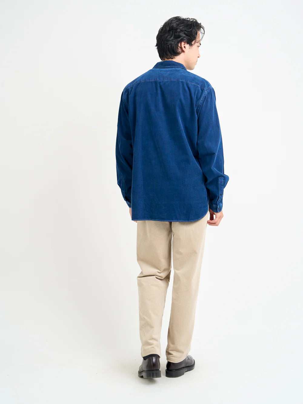 Oliver Spencer Atlanta Long Sleeve Shirt Newson Cord Indigo