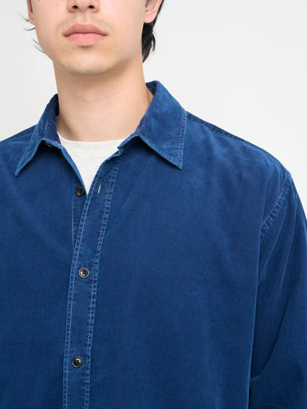 Oliver Spencer Atlanta Long Sleeve Shirt Newson Cord Indigo