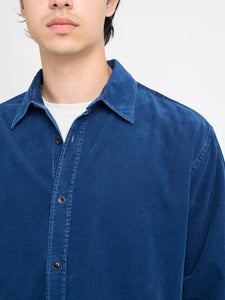 Oliver Spencer Atlanta Long Sleeve Shirt Newson Cord Indigo