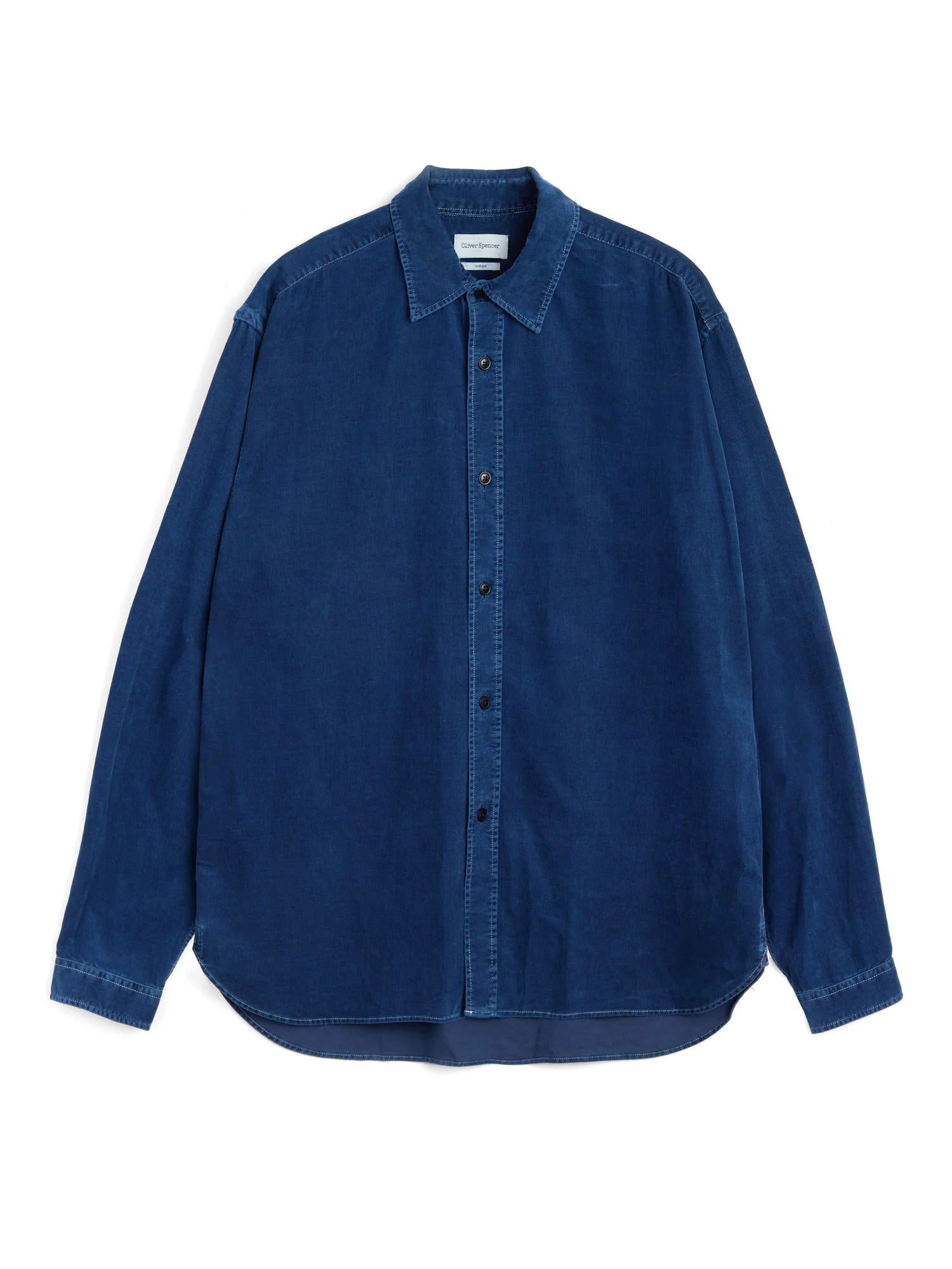 Oliver Spencer Atlanta Long Sleeve Shirt Newson Cord Indigo