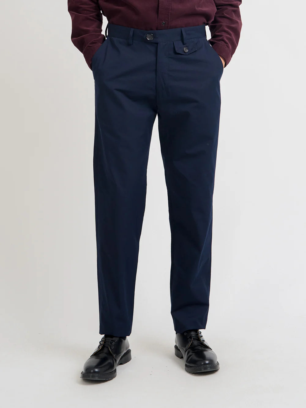 Oliver Spencer Fishtail Trousers Ashdown Navy