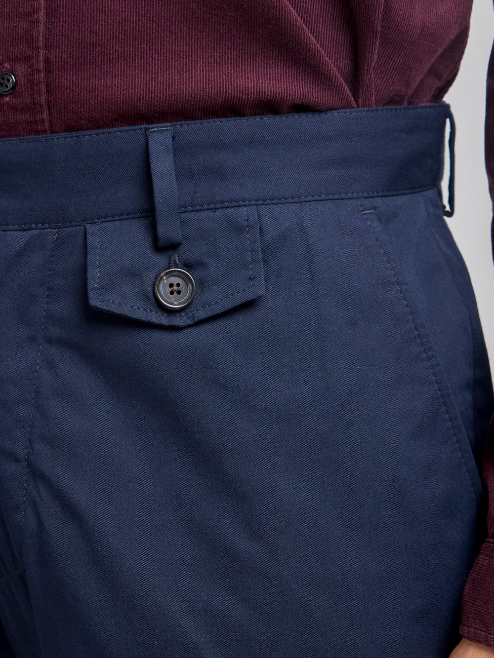 Oliver Spencer Fishtail Trousers Ashdown Navy