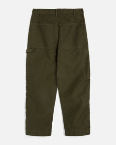 YMC Painter Trouser Olive Moleskin