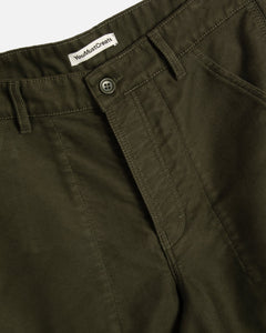 YMC Painter Trouser Olive Moleskin