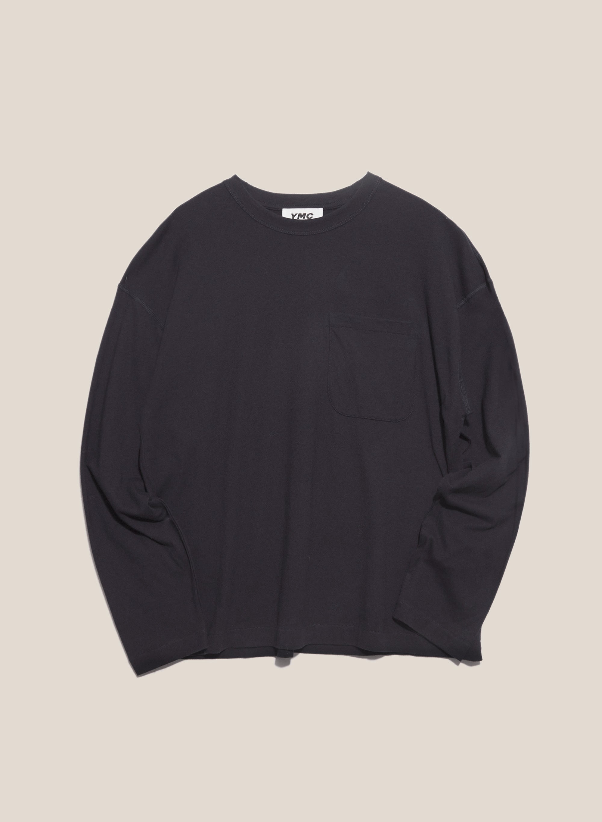 YMC Mens Monterey L/S T-Shirt Navy