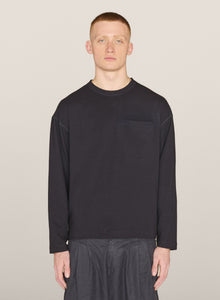 YMC Mens Monterey L/S T-Shirt Navy