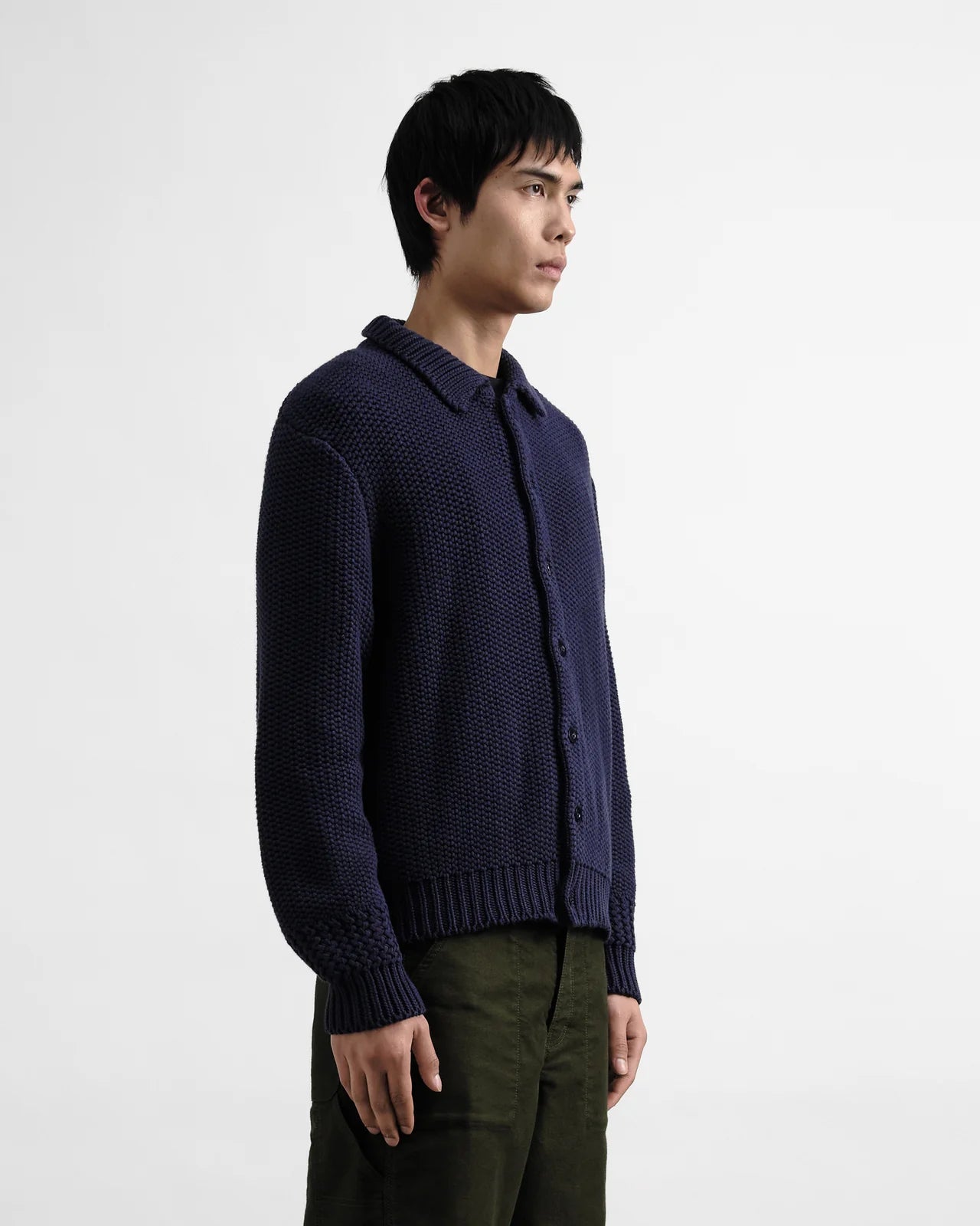 YMC Ratpack Cardigan - Navy