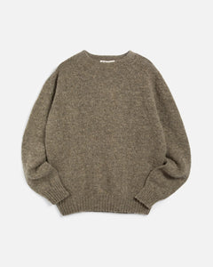 YMC Suedehead Crew Neck Knit - Natural