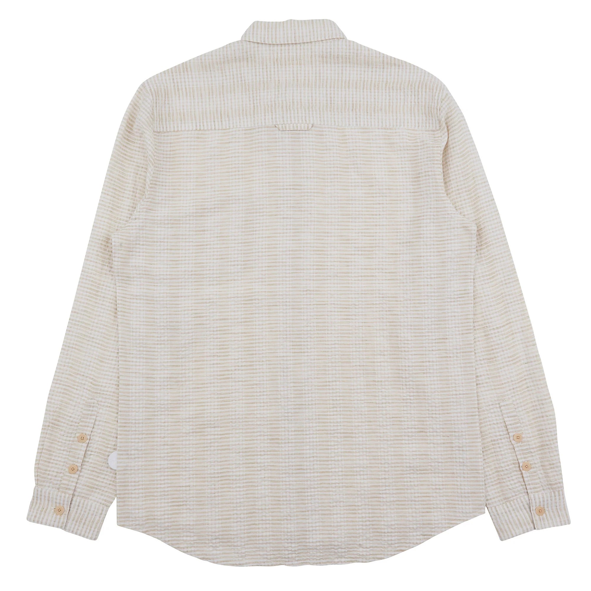 Folk Relaxed Fit Shirt Natural Crinkle Stripe