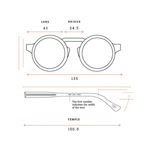Oscar Deen Panda TT Coal Unisex Sunglasses