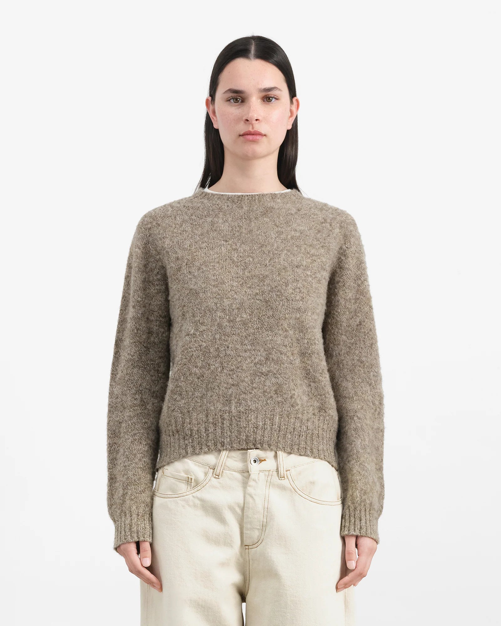YMC Jets Crew Neck Knit Natural