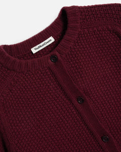 YMC Atomic Cardigan Burgundy