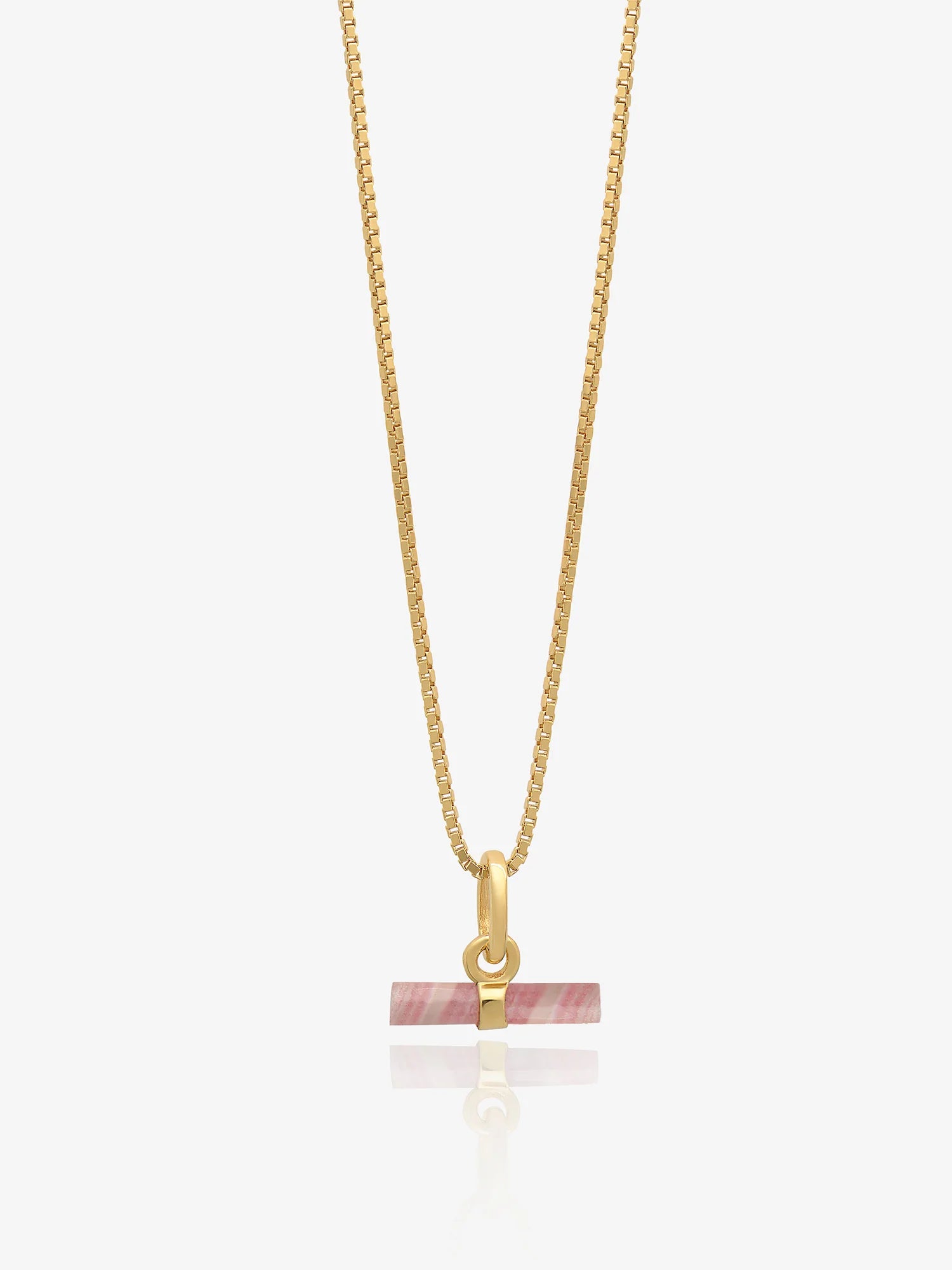 Rachel Jackson Mini Rose T Bar Necklace