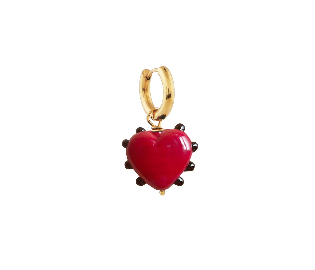 Sandralexandra Milagros Heart Red Earrings