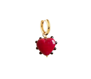 Sandralexandra Milagros Heart Red Earrings
