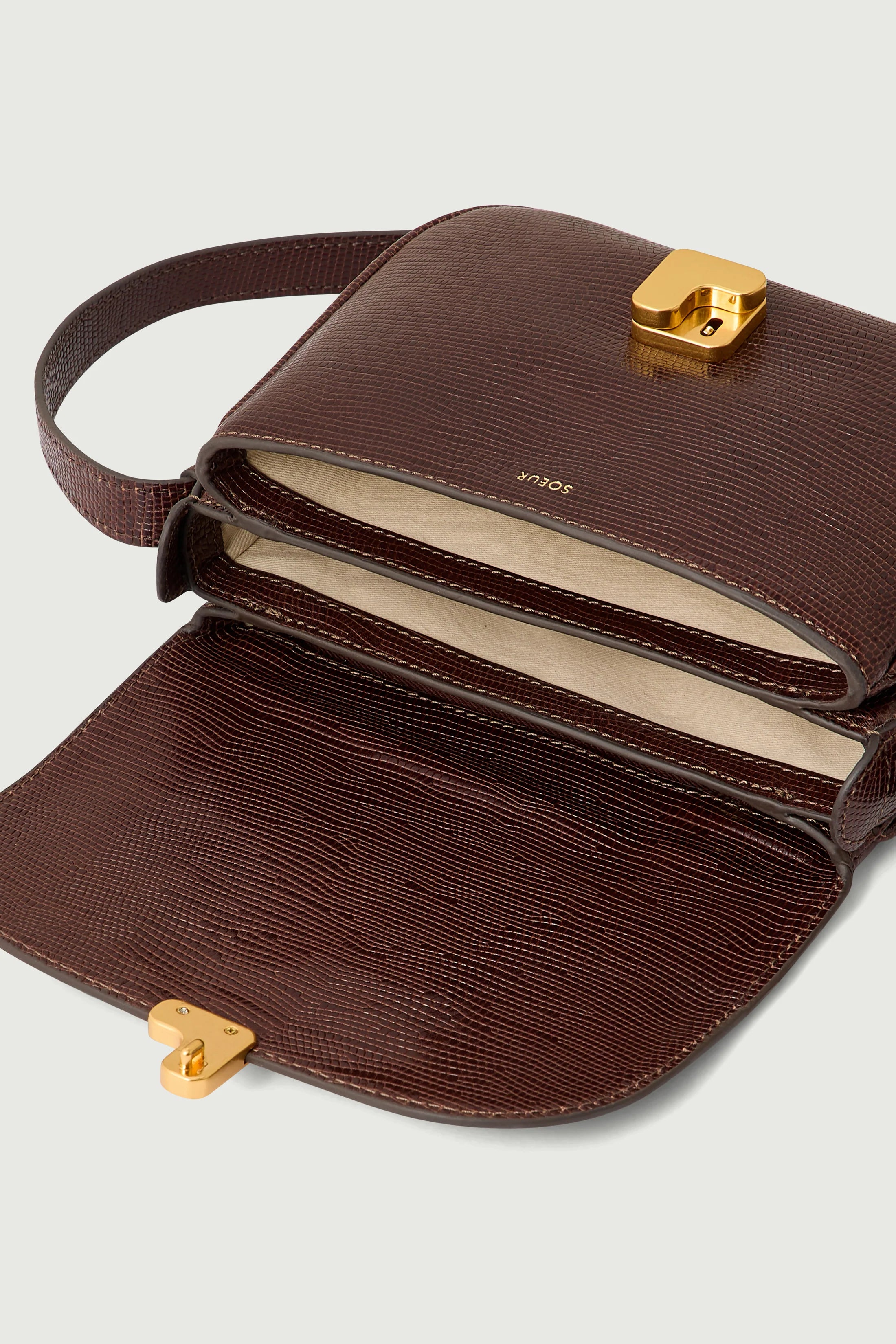 Soeur Bellissima Mini Bag Chocolate Lizard