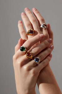 Shyla Hera Ring Dark Blue